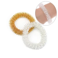 stainless steel wrist massage rings chinese medicine pain therapy finger circulation massage ring