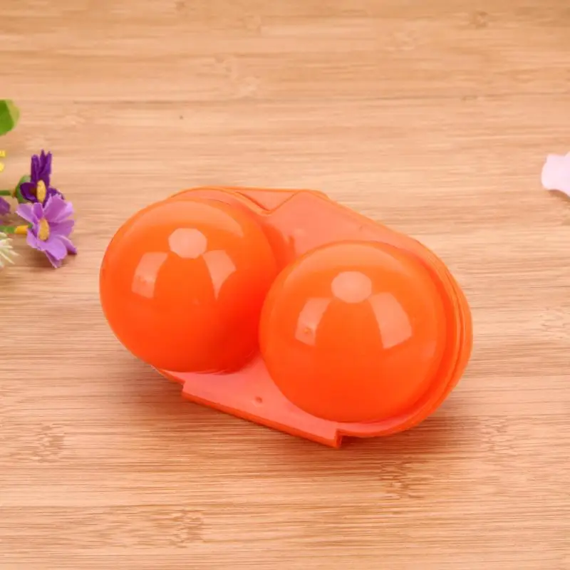 1 шт. оранжевый пластиковый контейнер для яиц Кухня удобный походов кемпинг 2