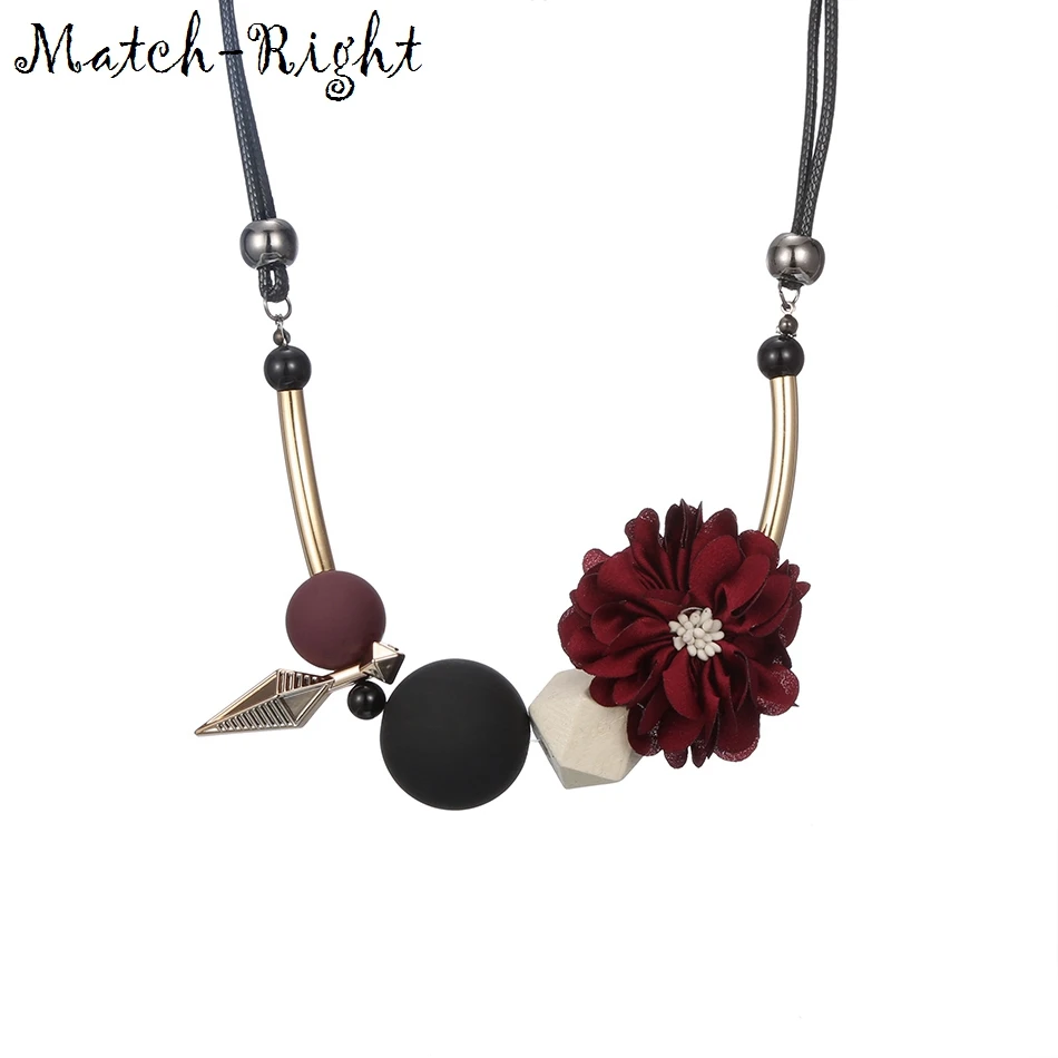 Женское Ожерелье Match Right яркие цветочные ожерелья и подвески женское Ювелирное
