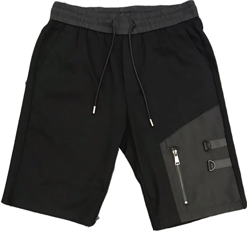 

Brand Fashion Mens Summer Shorts Drawstring Elastic Waist Harem Trousers Casual Sweatpants Streetwear Knee Length Beach Shorts
