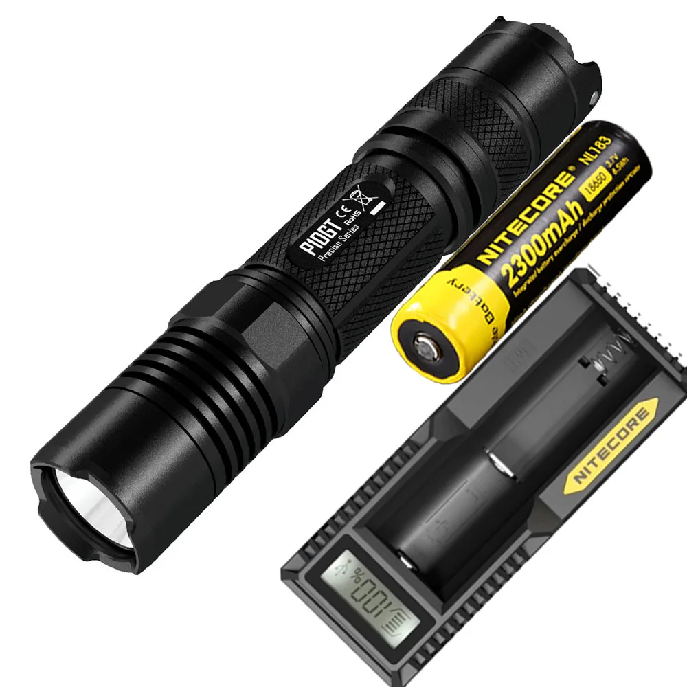 P10GT NL1823 UM10 NITECORE P10GT тактический фонарь XM-L2 T6 Светодиодный max 900 люмен луч расстоянии 286 метров уличный фонарик ручной фонарь - Испускаемый цвет: P10GT NL1823 UM10
