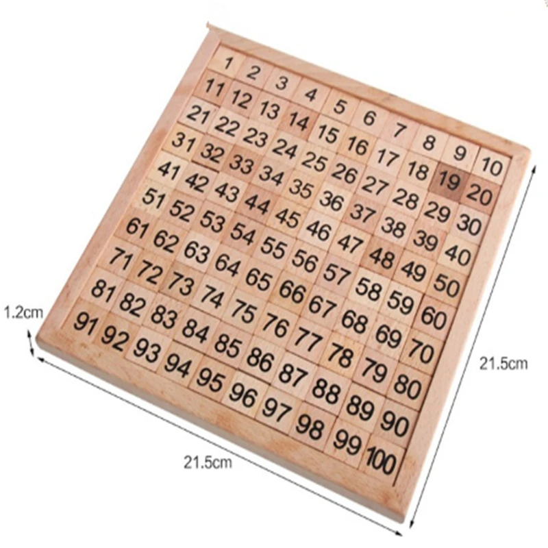 

Montessori Wooden Educationalnal Toys For Children Baby Toys 1-100 Digit Table Math Teaching For Kids
