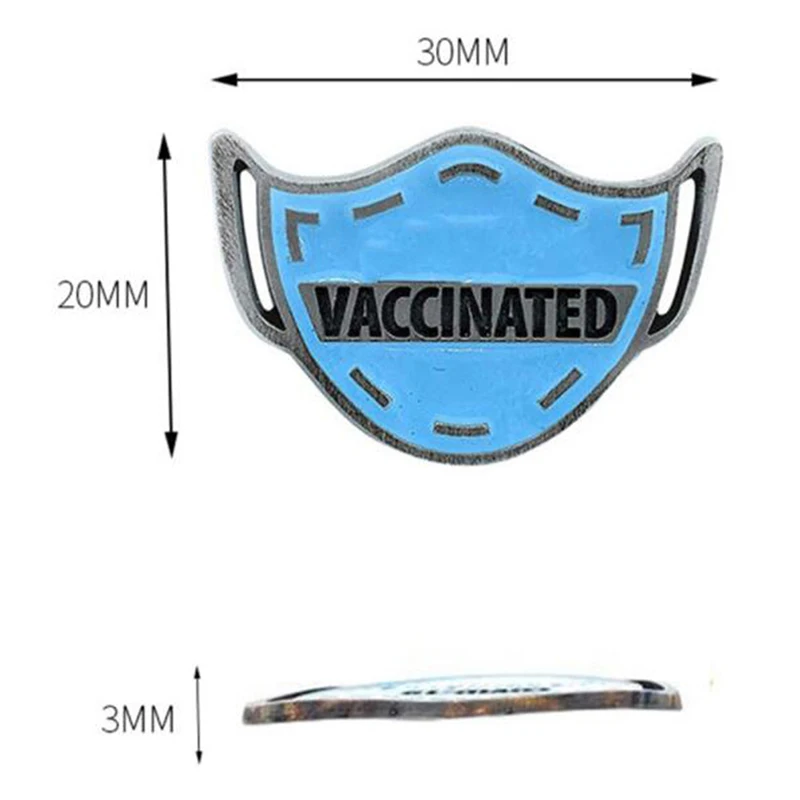 

I Have Been Vaccinated Pin Metal Lapel Pin Adult Brooches Metal Brooches For Women Men Badge Shirt Clothes Bag Pins Metal
