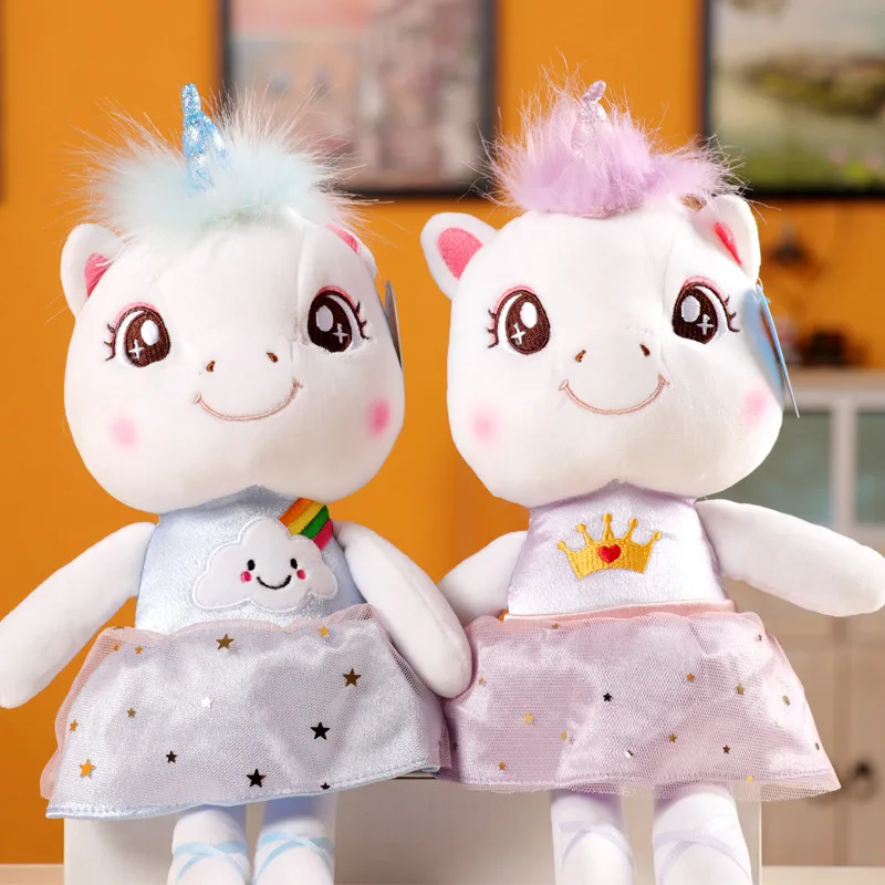 

35cm Cute Unicorn rainbow Plush Toy princess Unicorn Doll super soft high quality stuffed toy Child Birthday new year Gift