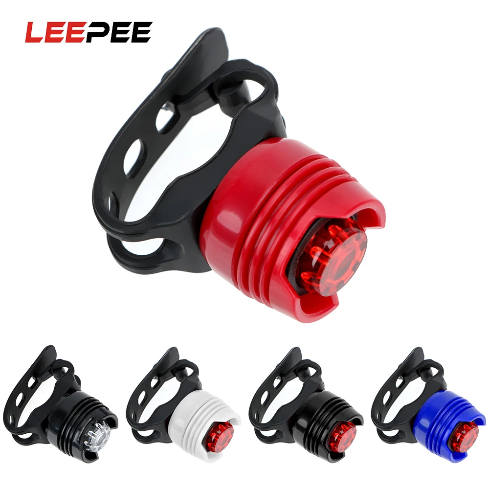 LEEPEE Безопасность Предупреждение лампа Велоспорт светильник шлем красный Белый