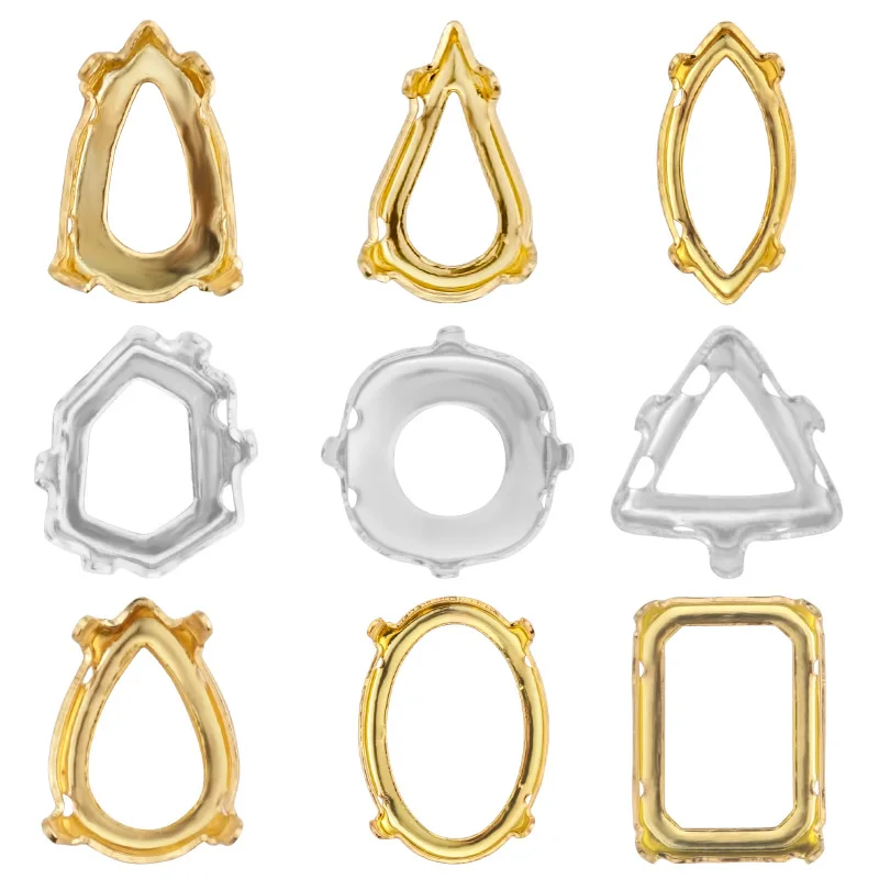 Astrobox новые аксессуары для шитья гнездо золотой коготь Пришивание стразы