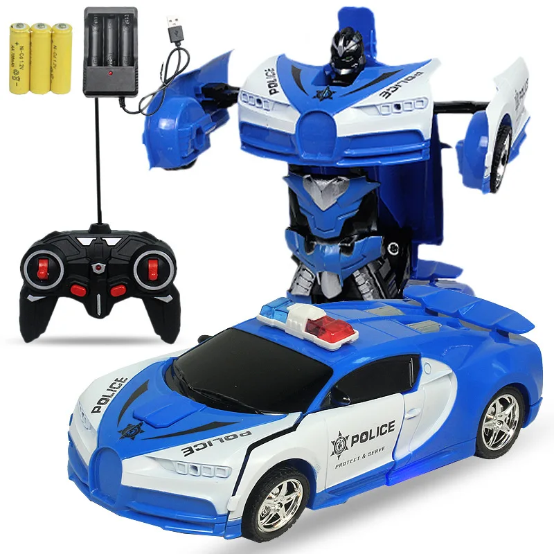 Датчик жестов RC игрушечный автомобиль 24 см Робот трансформации электрический
