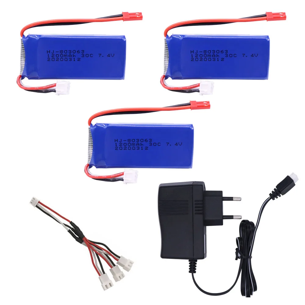 Аккумулятор Lipo 7 4 в 1200 мАч с зарядным устройством для радиоуправляемого