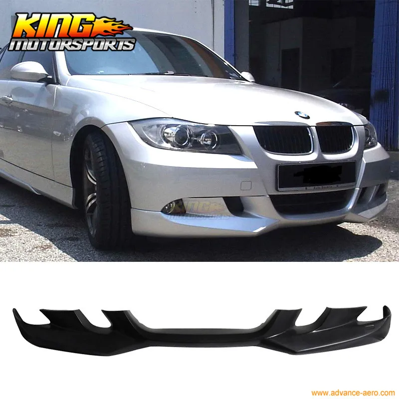 Подходит для 2006-2008 BMW E90 3 серии AC-S стиль передний бампер губ неокрашенные-PU Global
