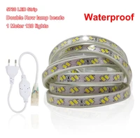 smd 5730 ac 220v led strip outdoor waterproof 220v 1m120leds led strip 220v double row lamp beads 10m 15m 20m led strip light