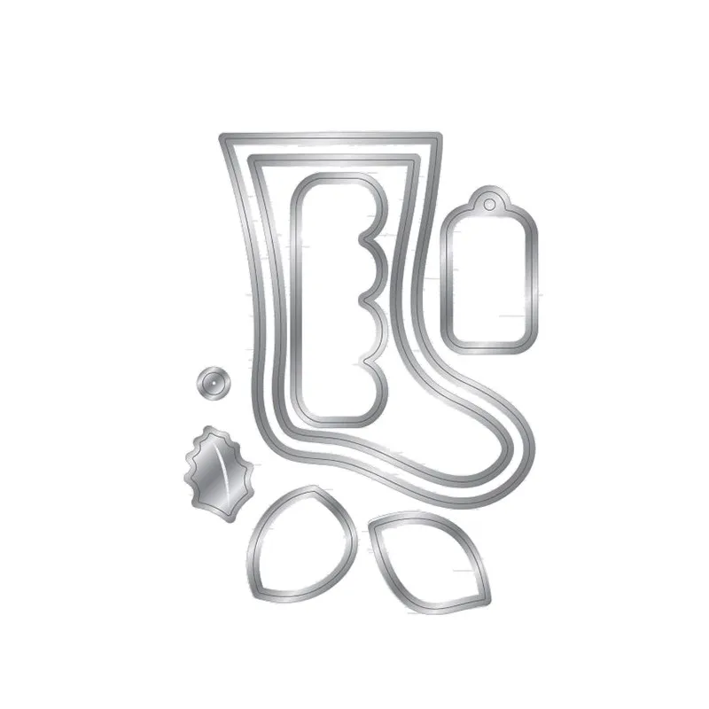 Теплый Рождественский носок металлическая высечка рождественские носки и