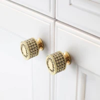luxury crystal round knob chrome diamond cabinet knobl gold cupboard pulls grogeous crystal dresser knob