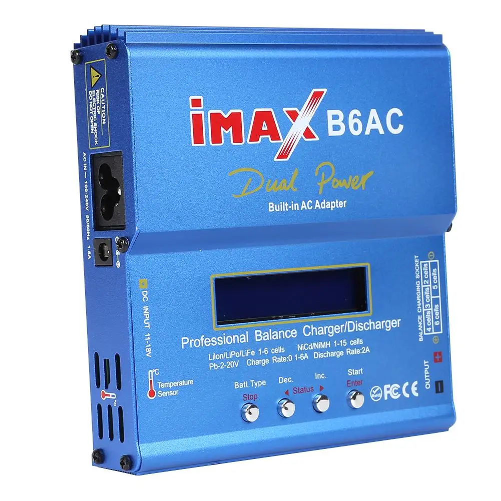 imax b6ac 80 вт rc lipo nimh аккумулятор баланс з