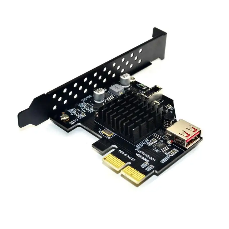 

ASM3142 чип 10 Гбит/с USB3.1 Gen 2 тип-e 20 Pin карта расширения USB 2,0 PCI Express 3,0X2 адаптер для настольного ПК компьютера DIY новый