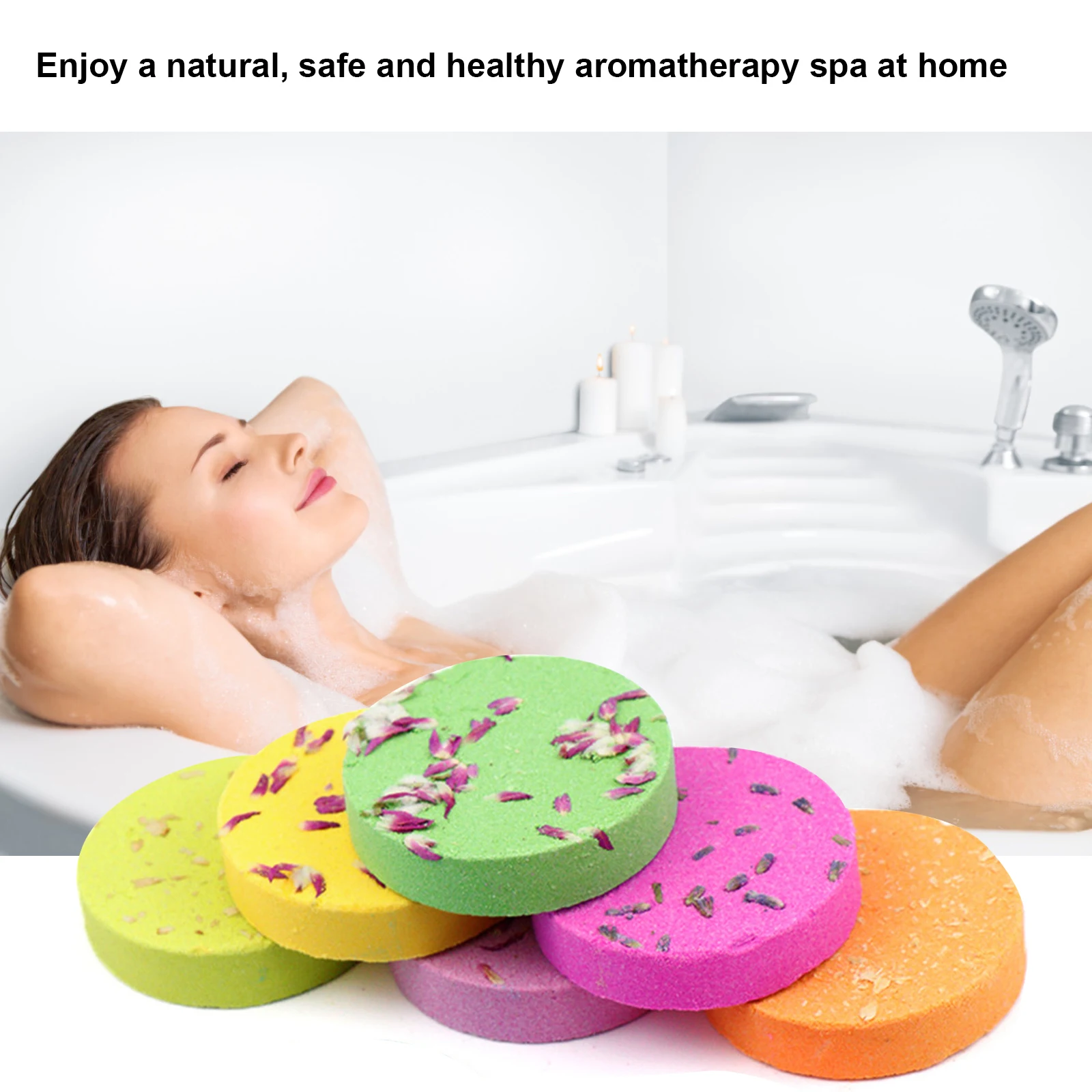 8PCS Mixed Aromatherapy Shower Steamers 30g Mini Bath Bombs Tablets Fragrance for Relaxation with Essential Oil Spa Ball - купить по