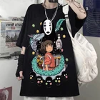 Футболка женская оверсайз, милая одежда Тоторо Y2k в стиле аниме, одежда с графическим принтом, летняя модная футболка в готическом стиле