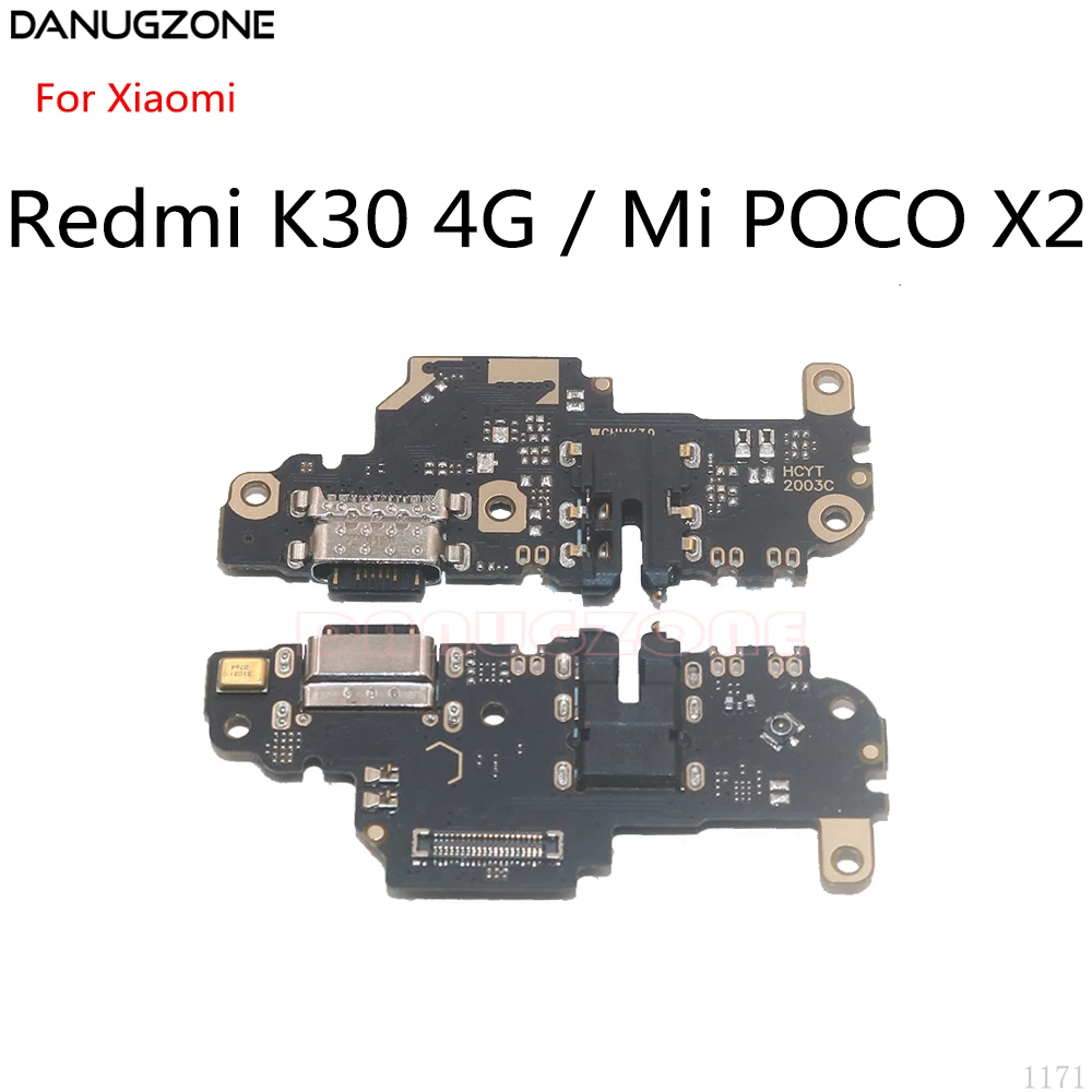 

USB Charging Dock Jack Socket Port Connector Charge Board Flex Cable For Xiaomi Redmi K30 4G / Mi POCO X2 Pocophone