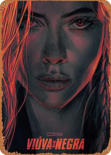 

Black Widow Vintage Look Metal Sign Patent Art Prints Retro Gift 8x12 Inch