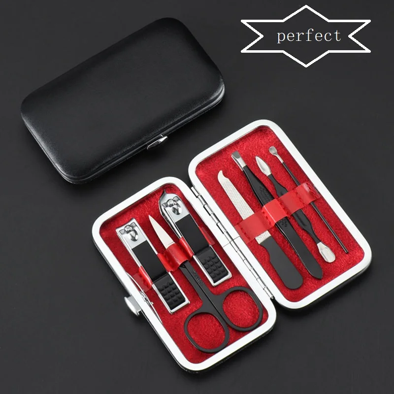 7 шт. набор многофункциональных ножниц для маникюра и педикюра из нержавеющей