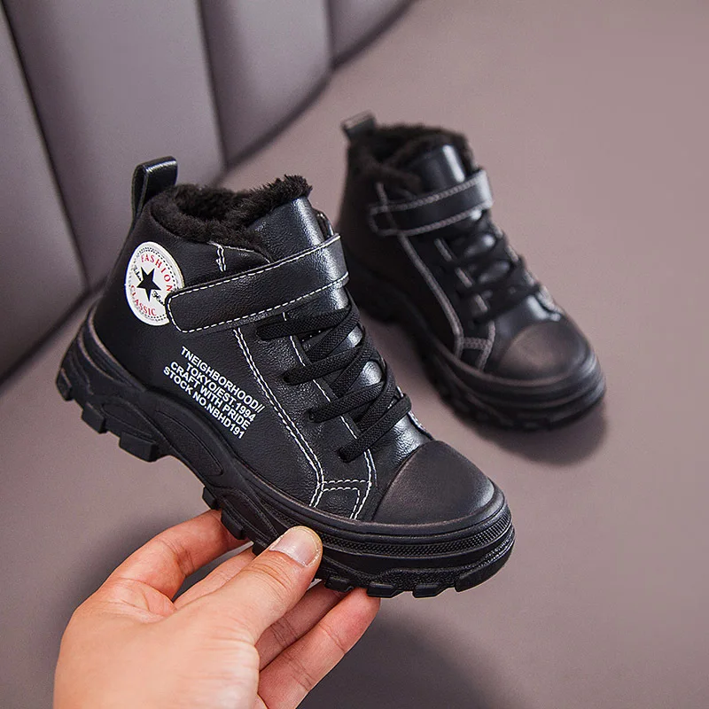 Детские ботинки обувь для малышей маленьких девочек и мальчиков зимние детские
