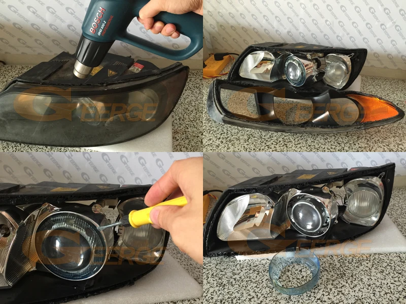 Для Volvo C30 2006 2007 2008 2009 предлицевая сторона отличные ультра яркие CCFL ангельские