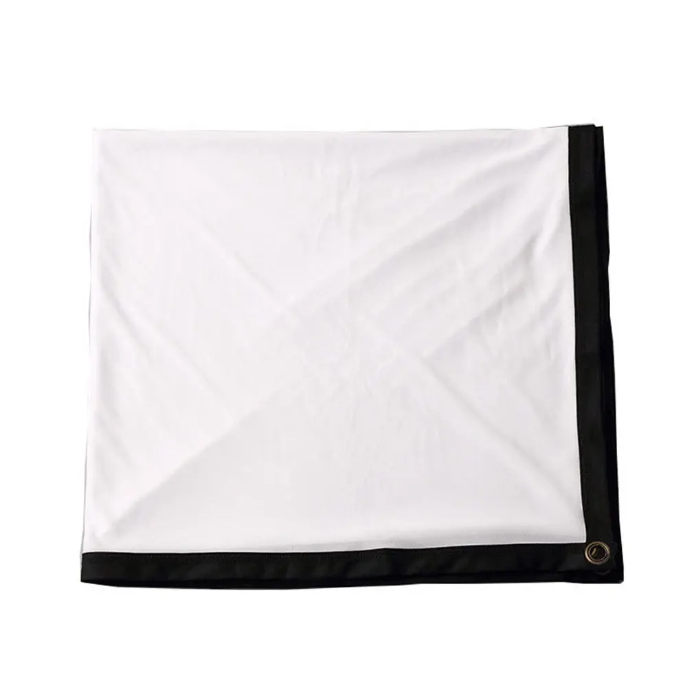 

Projection Screen 100 Inch Polyester Folding Portable Simple Soft Curtain Outdoor Movie For Projector Projector Screen