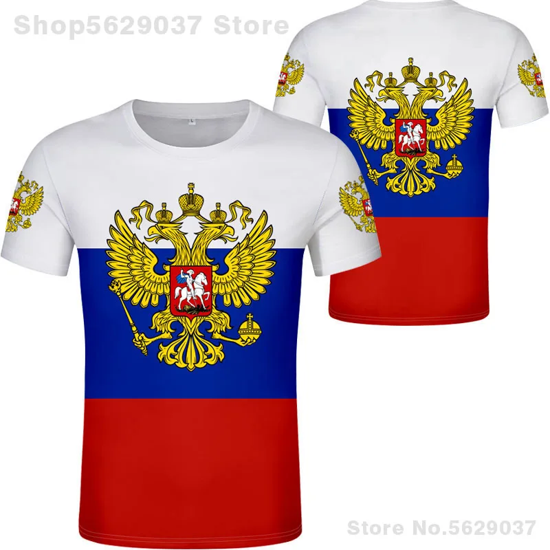 RUSSIA t shirt free custom made name number rus socialist t-shirt flag russian cccp ussr diy rossiyskaya ru soviet union clothes | Мужская