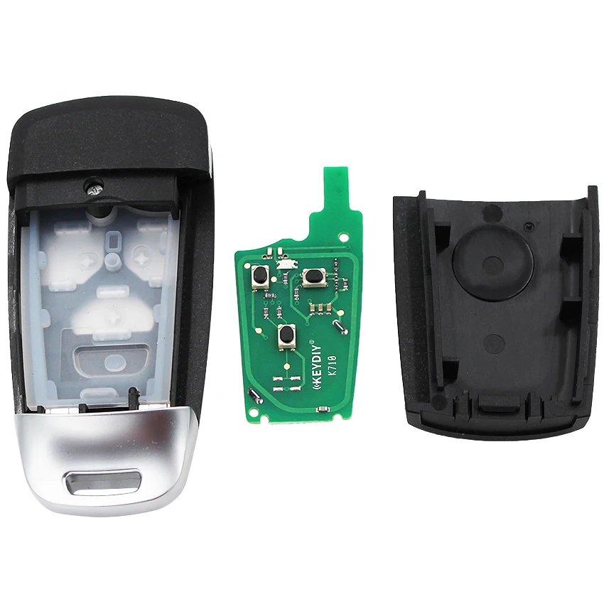 Upgraded Flip Remote key fob 433MHz ID48 chip for Audi A3 S3 cabriolet RS3 TT TTS TTRS P/N: 8P0 837 220 D HU66 uncut blade | Автомобили и
