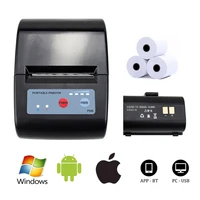 mini printer thermal printer portable receipt bill printer with bluetooth for mobile android ios phone 58mm windowmac printing