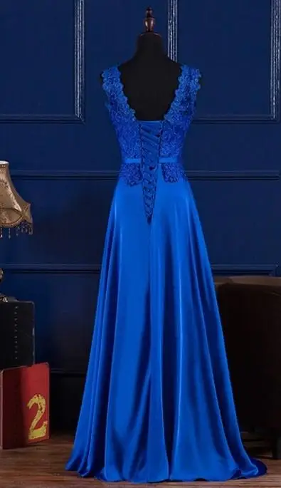 Летние вечерние платья для выпускного вечера макси Элегантные королевский