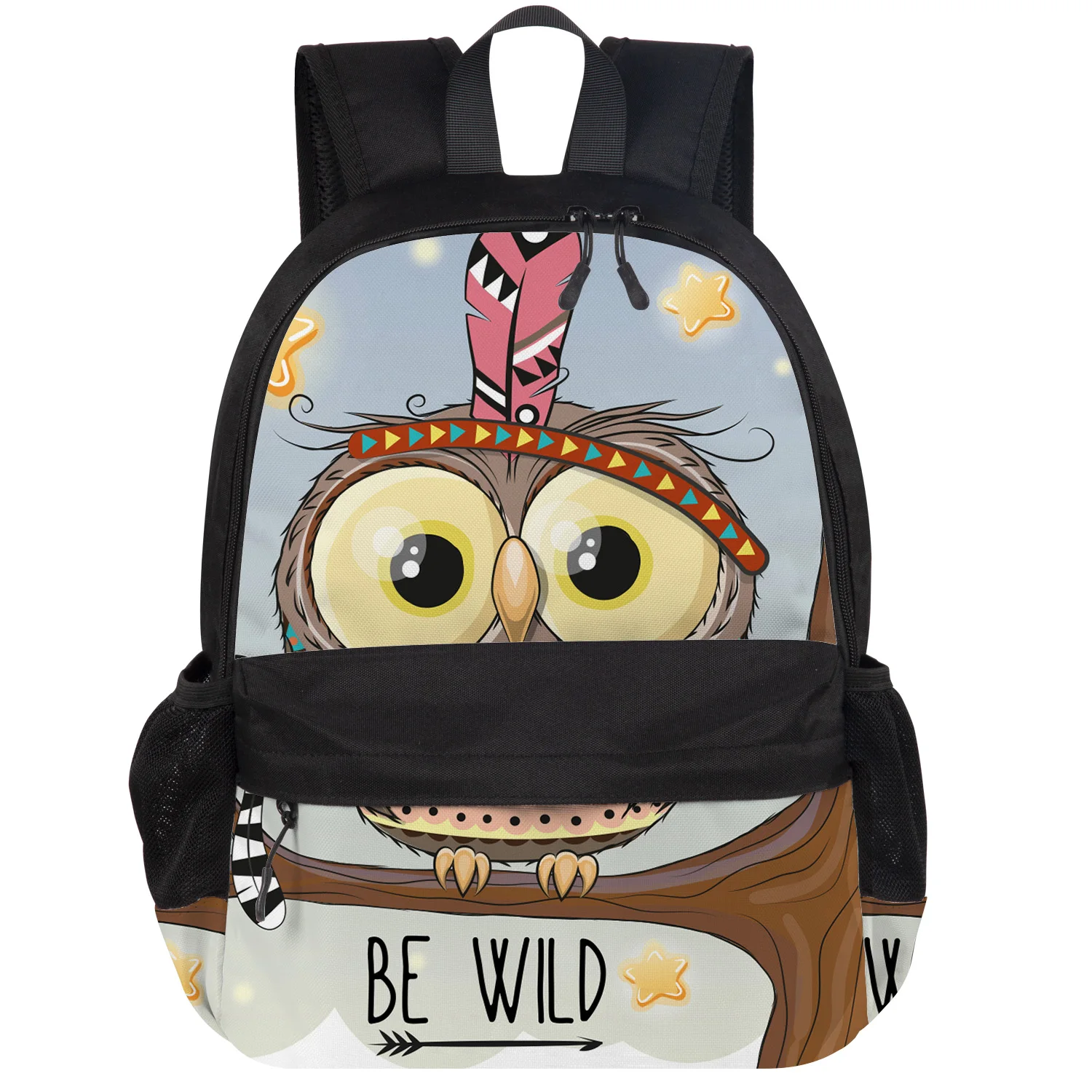 Рюкзак с рисунком совы для студентов колледжа износостойкий рюкзак ноутбука