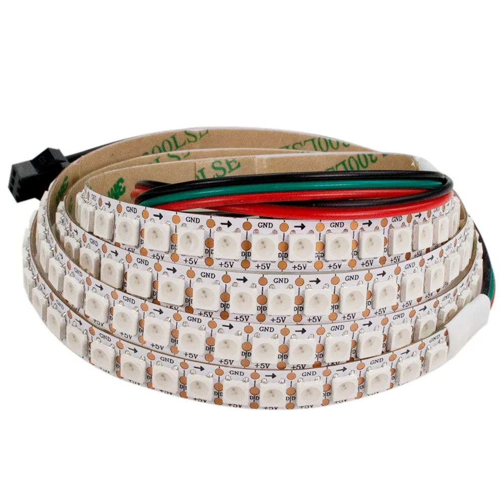 SK6812 upgraded version with Built-in IC and Built-in capacitor LC8812 is not waterproof 144 LED/M DC5V magic light belt