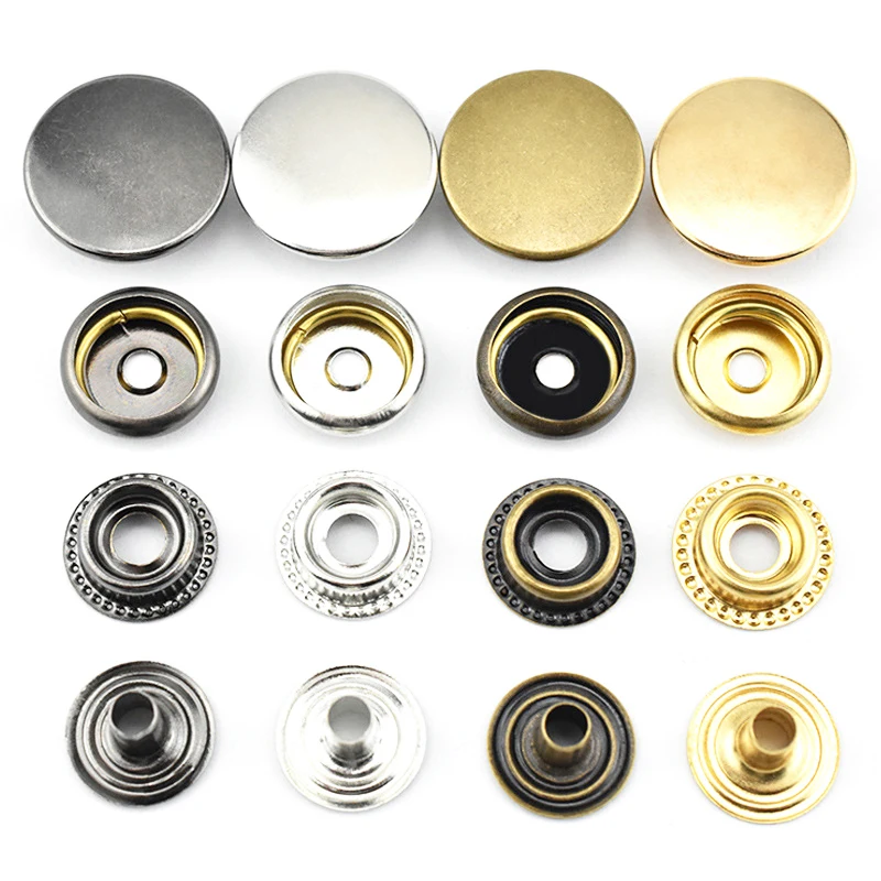 

Round Buttons High-End Down Jacket Buttons Metal Snap Button Metal Prong Snap Buttons Bag Clothes Jacket Repair Rivet DIY Tools