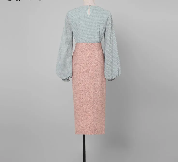 Office Lady 2 Pcs Set Women Skirt Sets Work Women's Korean Two Piece Conjunto Feminino Ensemble Femme Survetement | Женская одежда