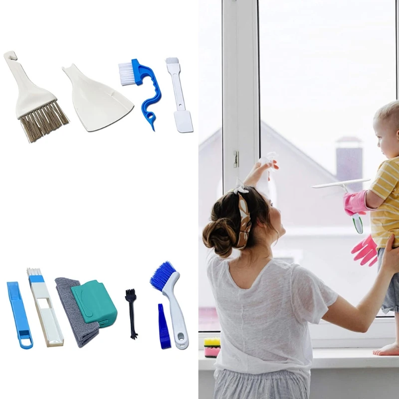

Window Groove Cleaning Brush Set Hand-Held Door Window Sliding Track Crevice Cor