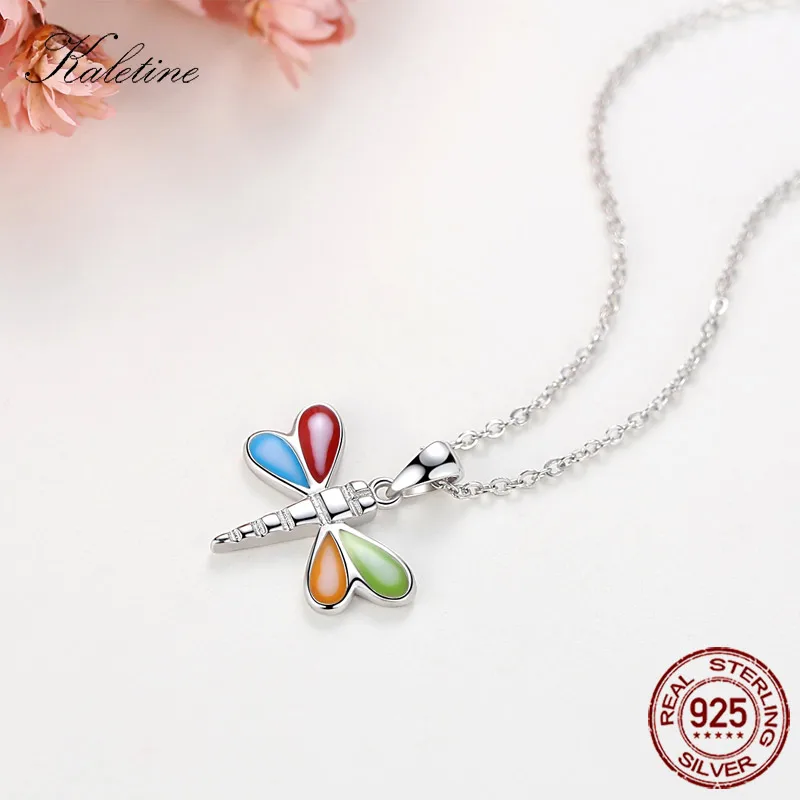 Кулон KALETINE Dragon Fly ожерелье из стерлингового серебра 925 пробы подвеска в виде