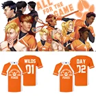 Футболка для Лакросса Foxhole Court с объемными лисами, унисекс, одежда для детей, 2022