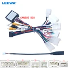 Автомобильный 16-контактный аудио жгут проводов LEEWA с can-шиной для Toyota Camry RAV4 Highlander Wildlander, проводной адаптер
