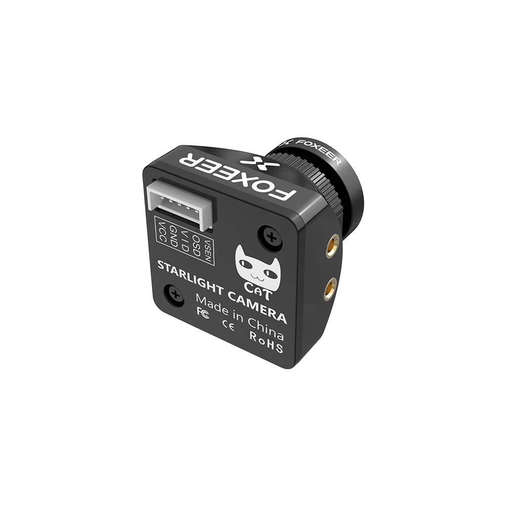 Камера Foxeer Cat 3 Mini 22 мм/Micro 19 мм 1200TVL Starlight 0.00001Lux FPV с низкой задержкой и низким