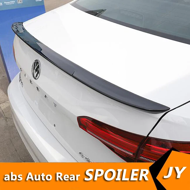 

For Volkswagen Passat Spoiler 2019-2020 Passat spoiler zsK High Quality ABS Material Car Rear Wing Primer Color Rear Spoiler