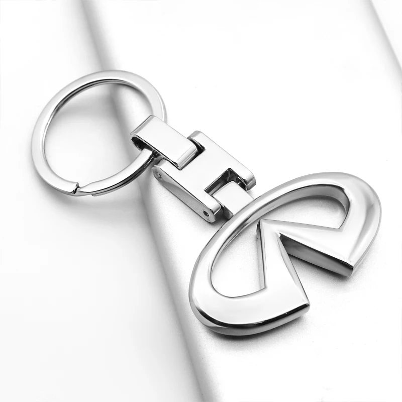 

3D Metal Emblem Badge Car Keychain Ring For Infiniti ESQ J Ex Fx G I J M Q Qx Q60 Q30 Q50 Q70 QX70 QX80 QX50 QX56 QX60 I35 I30