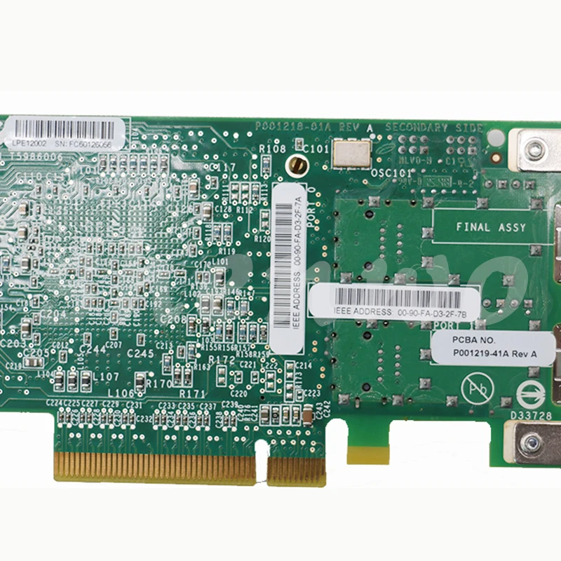 Оригинальная Совершенно новая для оптоволоконной карты Emulex IBM LPE12002 FC HBA PCle 8G PCl E Dual