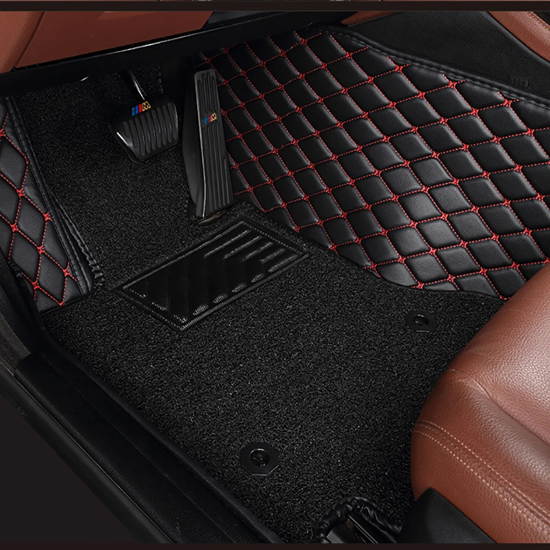 

custom Double layer car floor mats for Tesla Model S Model X Model 3 all models auto accessories car mats 5 seat