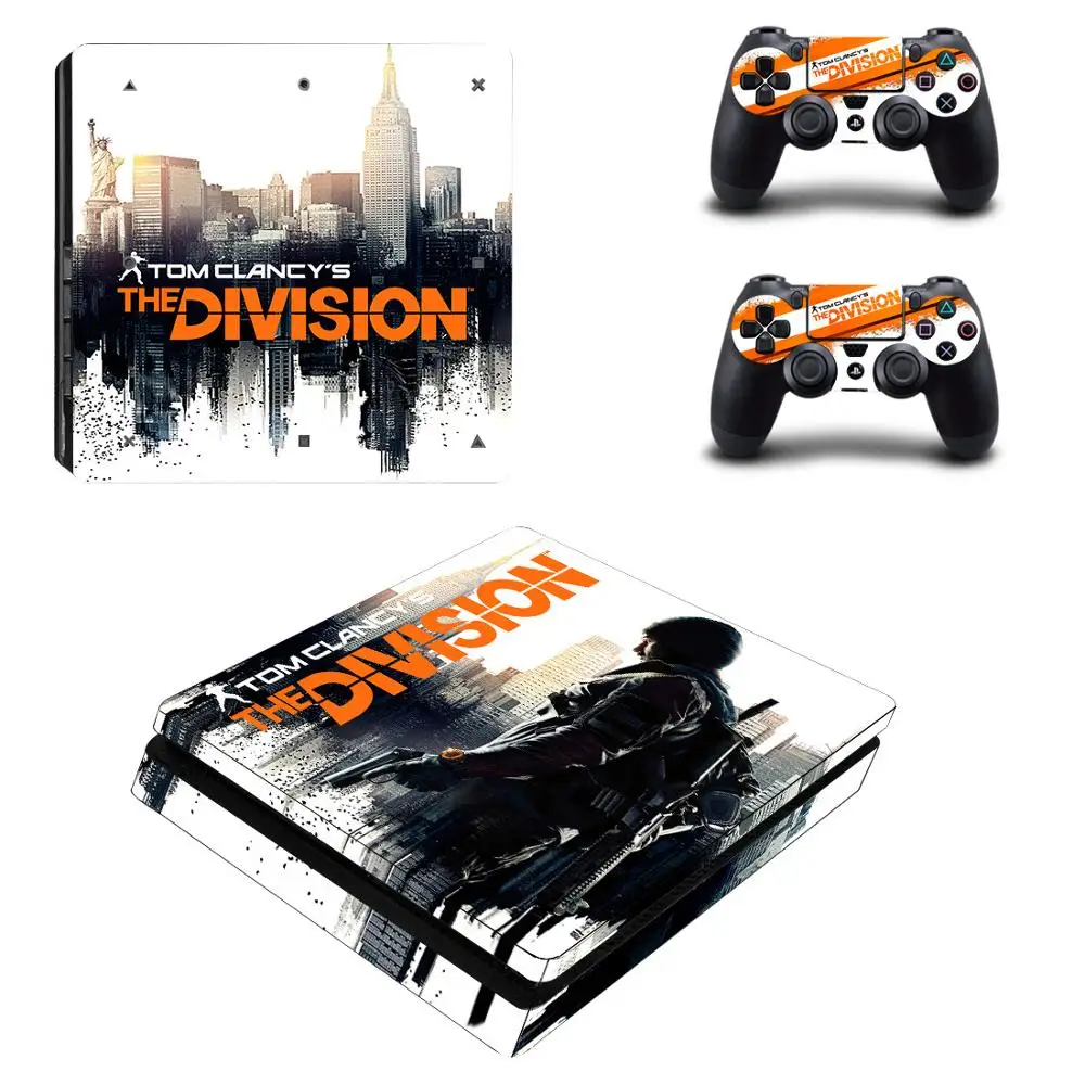 Виниловые наклейки для консоли и контроллера The Division 2 PS4 Slim s Play station 4 | Электроника