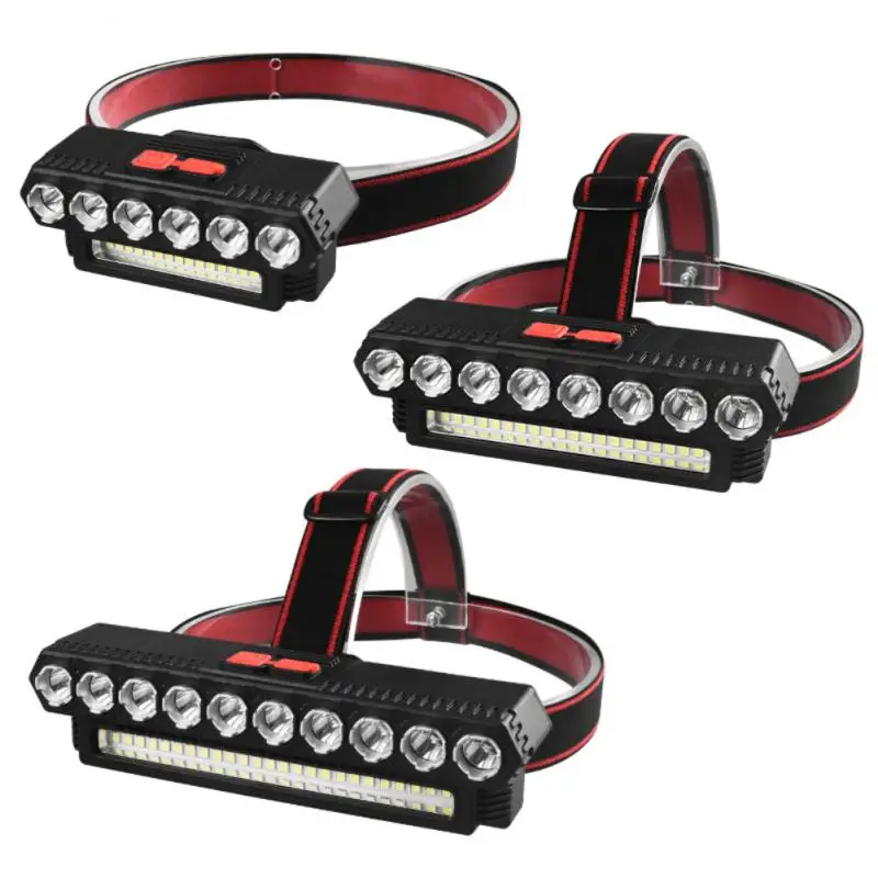 

5/8/10 LED With Built-in Lithium Battery USB Rechargeable Portable Flashlight Lantern Headlamp Outdoor Camping Fishing Headlight