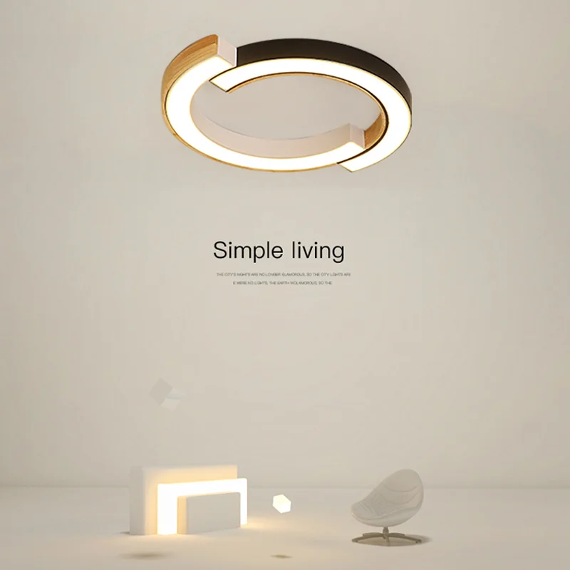 

New Remote Control LED Ceiling Lights Decorative Ceiling Lamps Panels For Living Room Bedroom Corridor Luminaire Round Shape