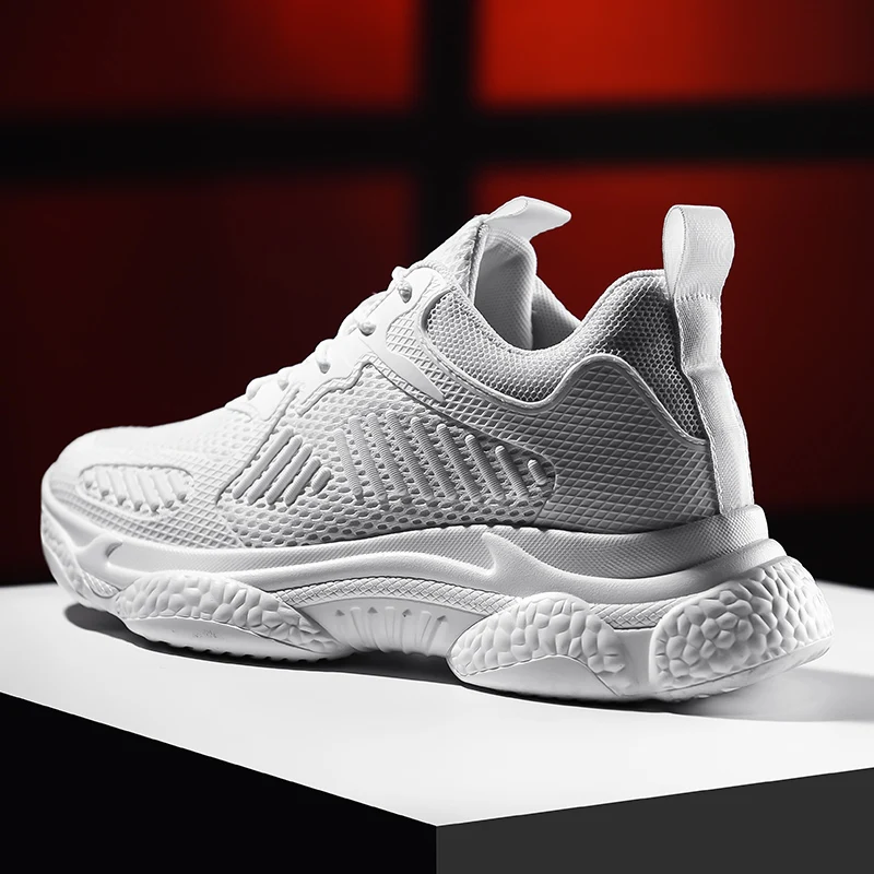 

Comfortable Casual Shoes Men Breathable Sneakers Casual Shoes For Men Work Sapato White Man Lightweight Fashion Summer Mesh Red