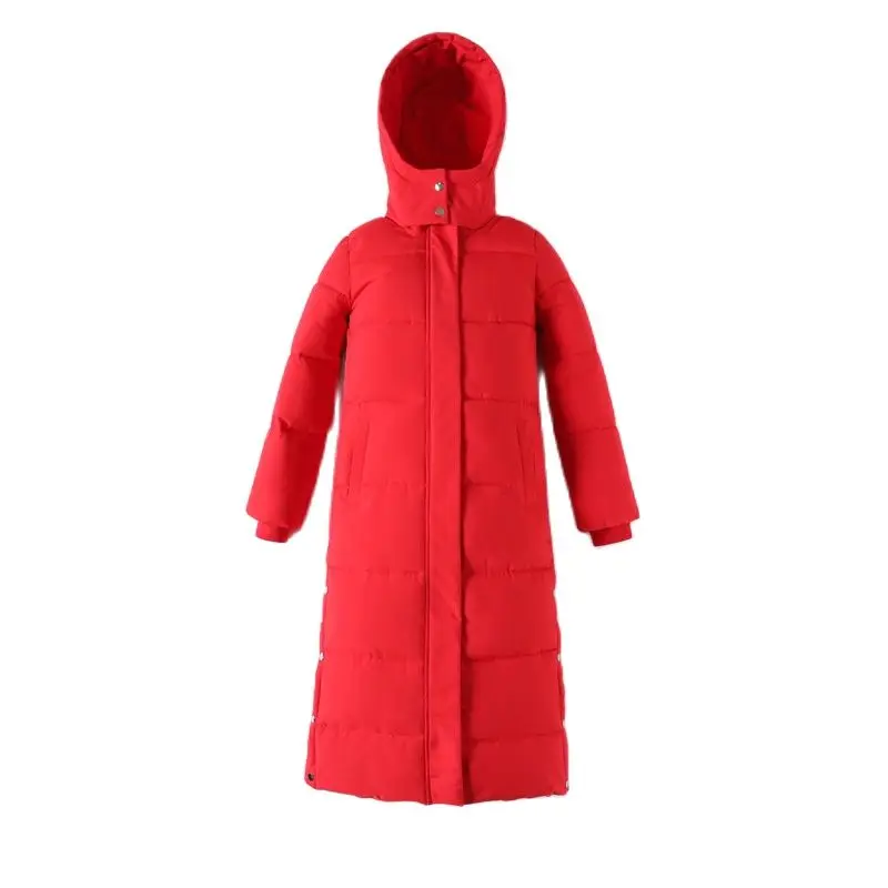 

Thick down parka women with hood down jacket winterr coat cultivate morality fashion eiderdown hoodie with thick 805