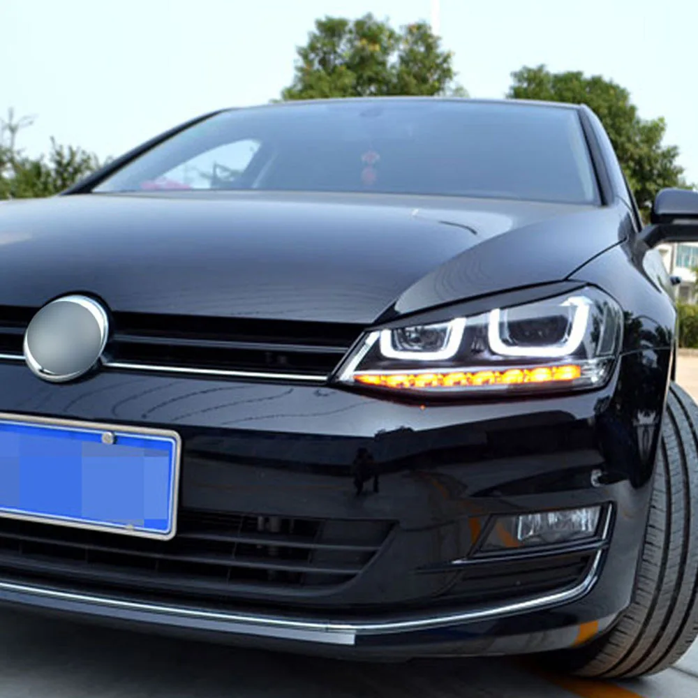 1 шт. наклейки на передние фары для Volkswagen VW Golf 7 MK7 GTI R Rline|Наклейки автомобиль| |