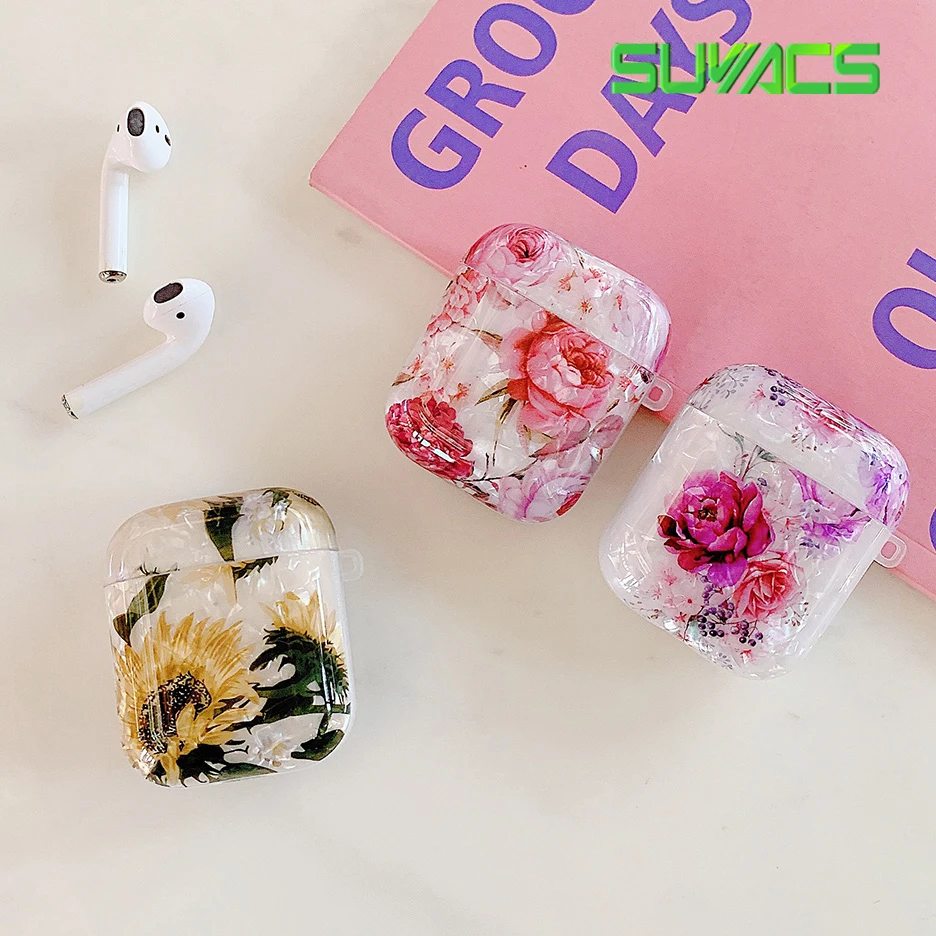 Силиконовый чехол для наушников AirPods Pro с цветами|Аксессуары наушников| |